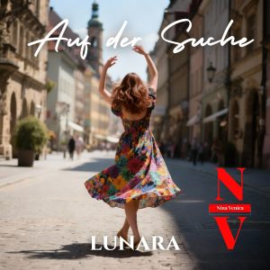 Single-Cover von Lunara, Nina Venica – Auf der Suche (Girls United Mix) feat. Nina Venica, 2025. Helles, modernes Artwork mit femininer Ästhetik und positiver Energie.